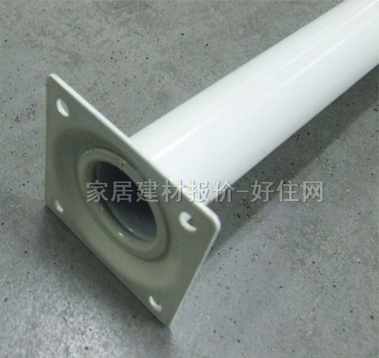 固定高度桌脚 不锈钢 桌腿白色×2 φ30mm长400mm