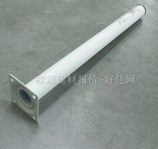 海蒂诗固定高度桌脚 不锈钢 桌腿白色×2 φ30mm长400mm