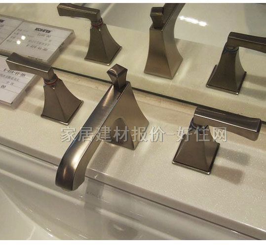 面盆龙头 K-454-4V-BN 8寸 冷热 双把双孔 无 黄铜