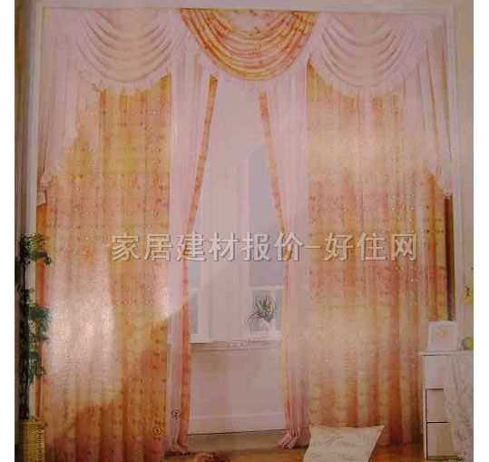 家饰美垂帘竖帘落地帘 32801 订做 棉质 暖色调