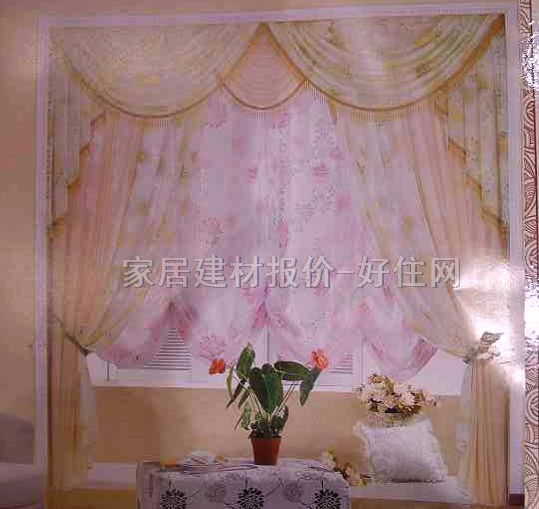 家饰美垂帘竖帘落地帘 22802-3 订做 纱帘 暖色调