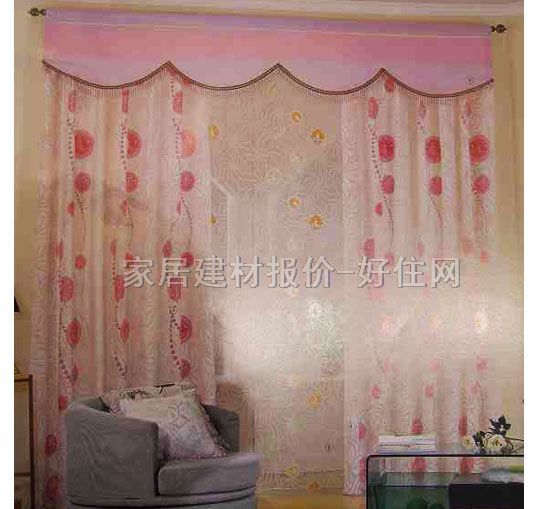 垂帘竖帘落地帘 72802-1 订做 棉质 暖色调
