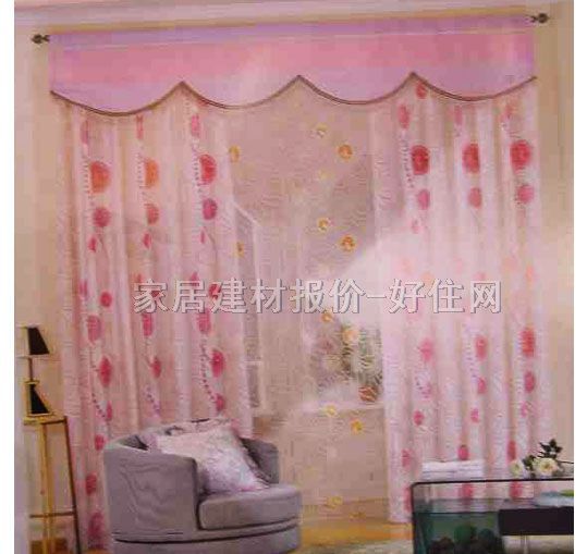家饰美垂帘竖帘落地帘 72802-1 订做 棉质 暖色调