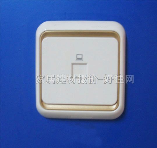信息插座面板 60系列 60591-50 总共1位 白色 电脑插座