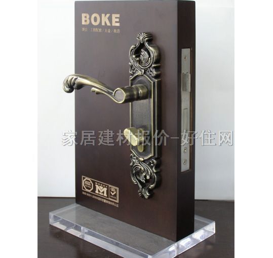 BOKE木门锁  B250138 45mm-55mm 红古铜 执手锁 红古铜色