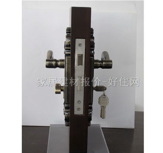 BOKE木门锁  B250138 45mm-55mm 红古铜 执手锁 红古铜色
