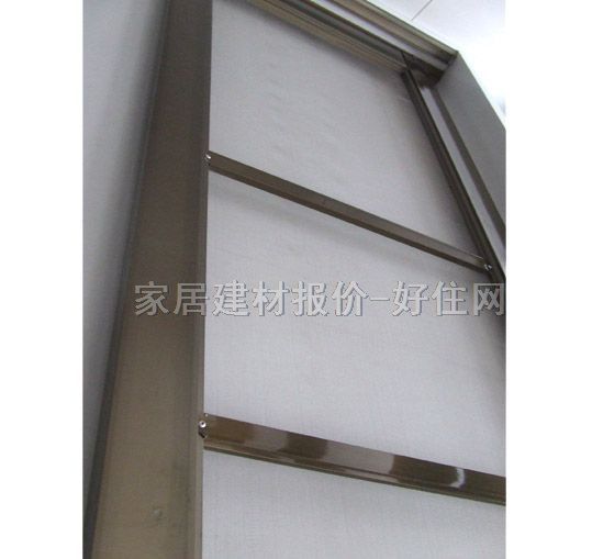 大自然铝合金门 吊轨拉门纤维网03 订做