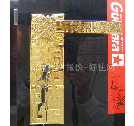 木门锁  K9595 45mm-55mm 锌合金 执手锁 镀金锌合金