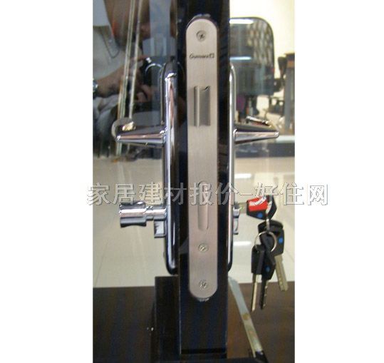 名门锁业木门锁 K7677 PVD铬 45mm-55mm 锌合金 执手锁 闪光银