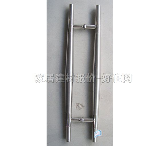 玻璃门拉手 长条造型166×600mm 不锈钢双尖中砂 常用规格