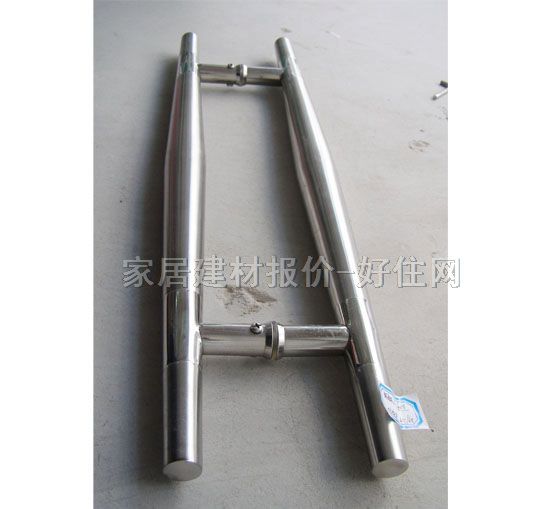 钢玻尔玻璃门拉手 长条造型166×600mm 不锈钢双尖中砂 常用规格