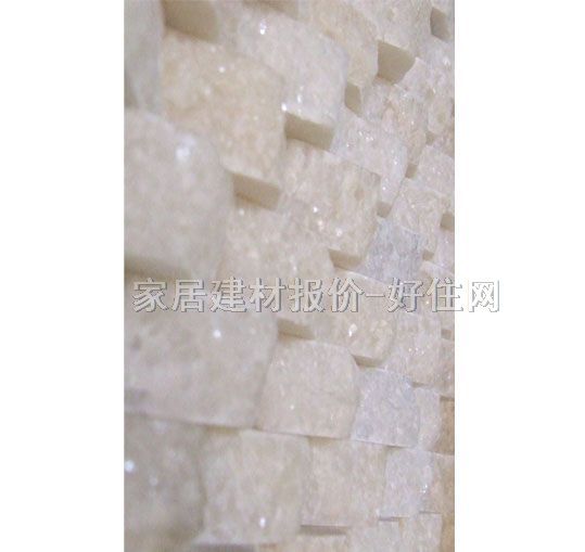 永信马赛克 天然石白水晶工字拼（天然） 300mm×300mm