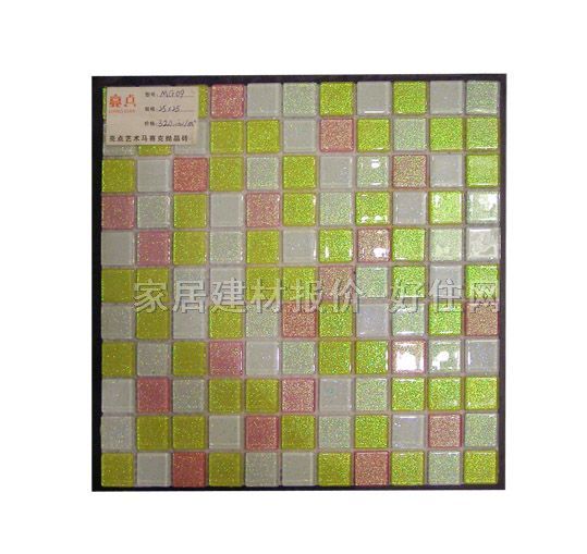 马赛克 4mm水晶玻璃MG09 300mm×300mm