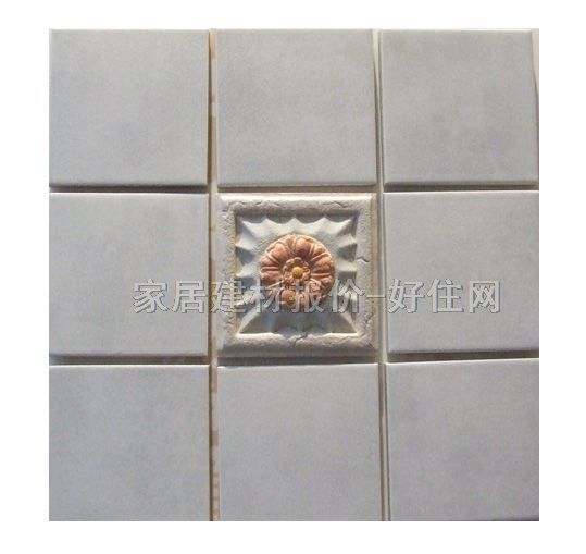 墙面砖 釉面砖浅灰色格子图案AYH006 100mm×100mm