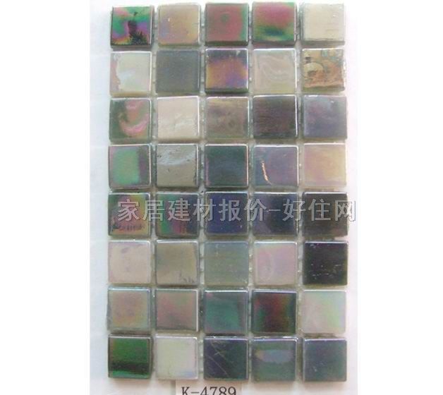 马赛克 玻璃K-4789 长10mm×宽10mm×厚4mm 玻璃 幻彩