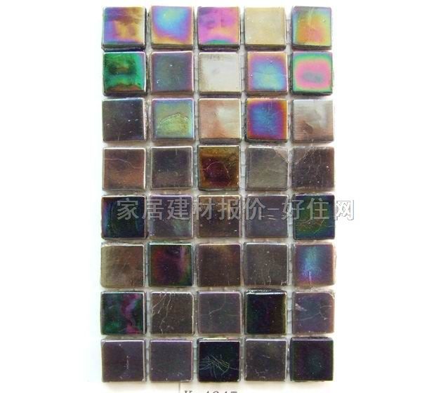 马赛克 玻璃K-4645 长10mm×宽10mm×厚4mm 玻璃 幻彩