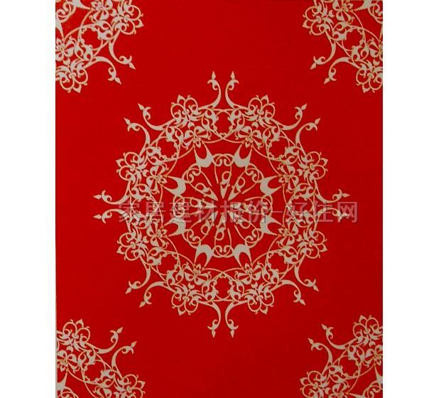 墙纸 PP纸壁画S6011-1 订做 欧花 红色