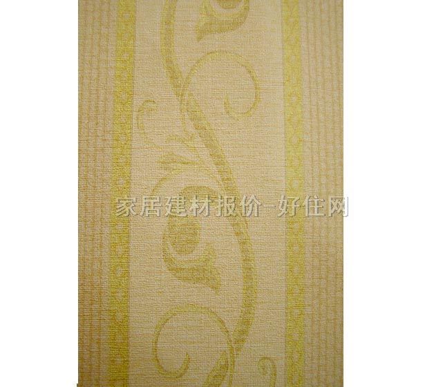 墙纸 PVC 898130 宽530mm×长10米 欧花 黄色