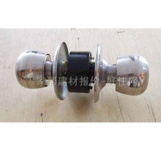 木门锁   45mm-55mm 不锈钢 球锁 闪银色