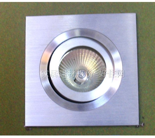 天花灯 SQ104 80mm×78mm 银色 可调式 卤素灯杯