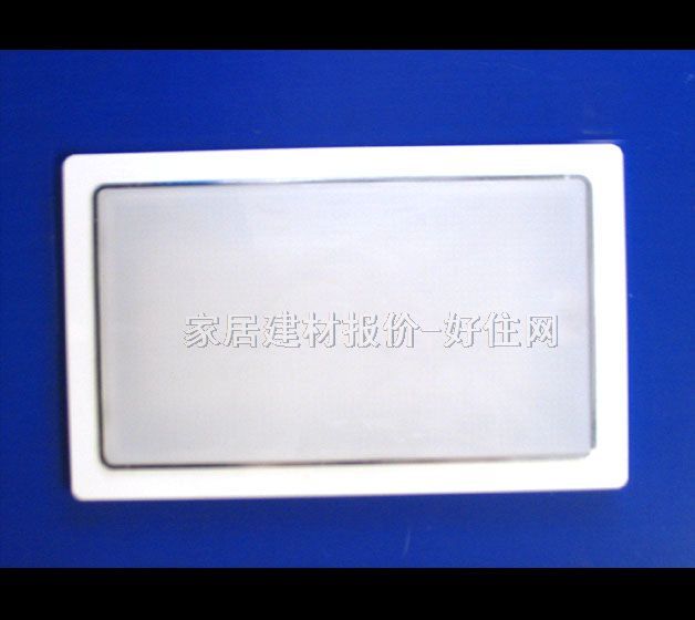 吸顶灯 厨卫阳台灯 方形 现代流行风格 白底带银色亚克力