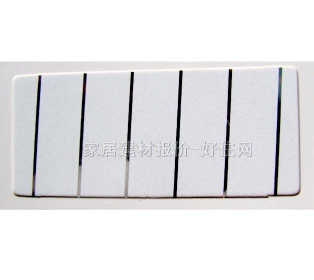 铝扣条形天花 覆膜铂金白6817# 150mm