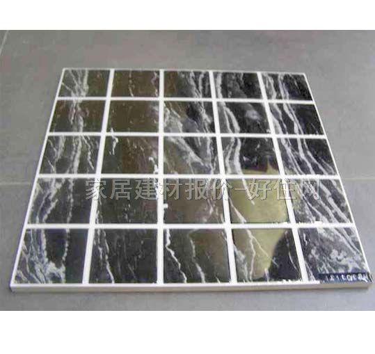 欧威墙面砖 抛晶砖深暗色系列格子图案MB307131 300mm× 450mm