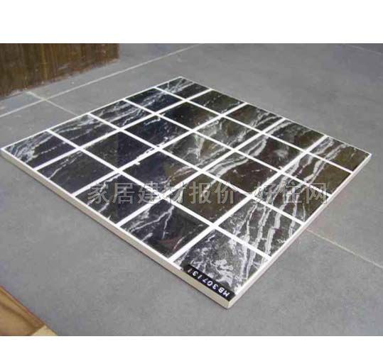 欧威墙面砖 抛晶砖深暗色系列格子图案MB307131 300mm× 450mm