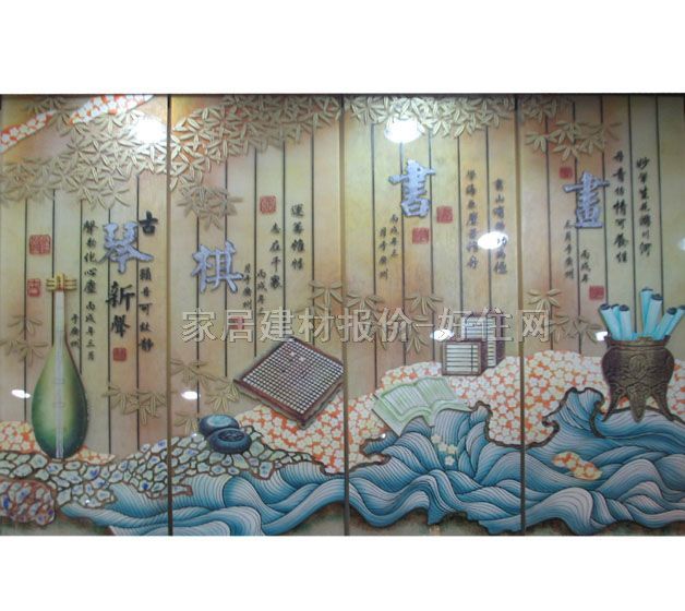 雄丰工艺玻璃 浮雕水切割-3 订做