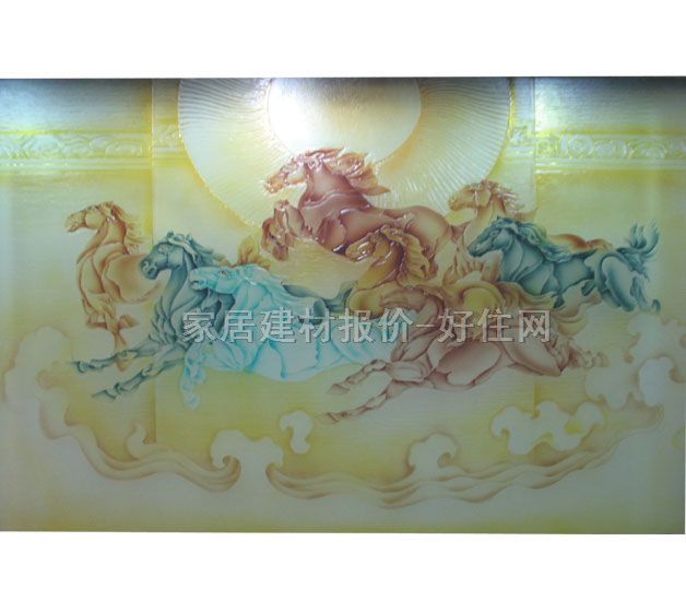 工艺玻璃 浮雕正面电打 订做