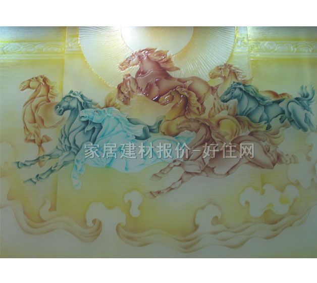 雄丰工艺玻璃 浮雕正面电打 订做