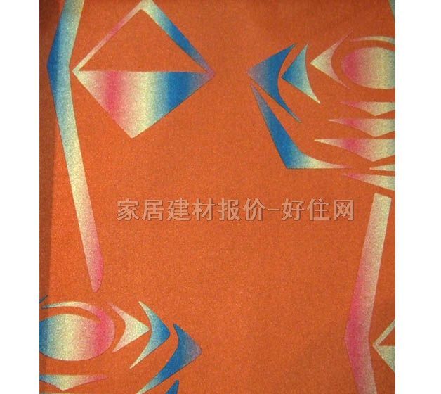 墙纸 670405 宽530mm×长10米 几何 橙色