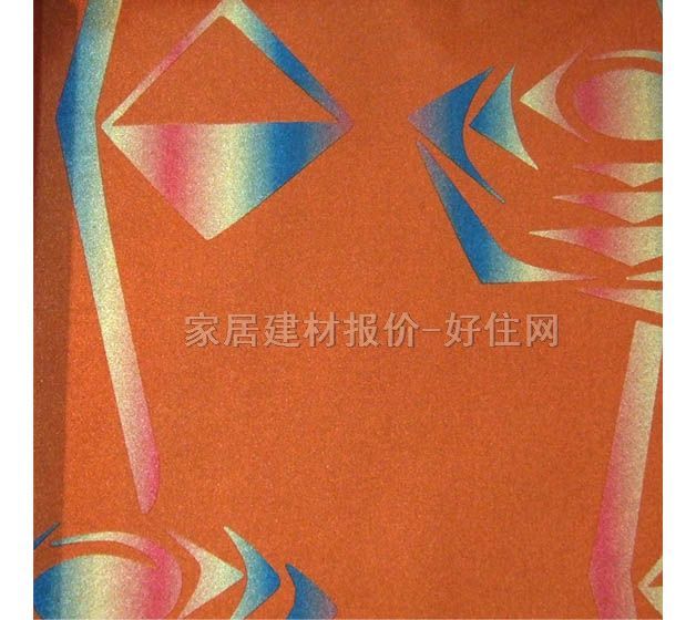 ABY墙纸 670405 宽530mm×长10米 几何 橙色