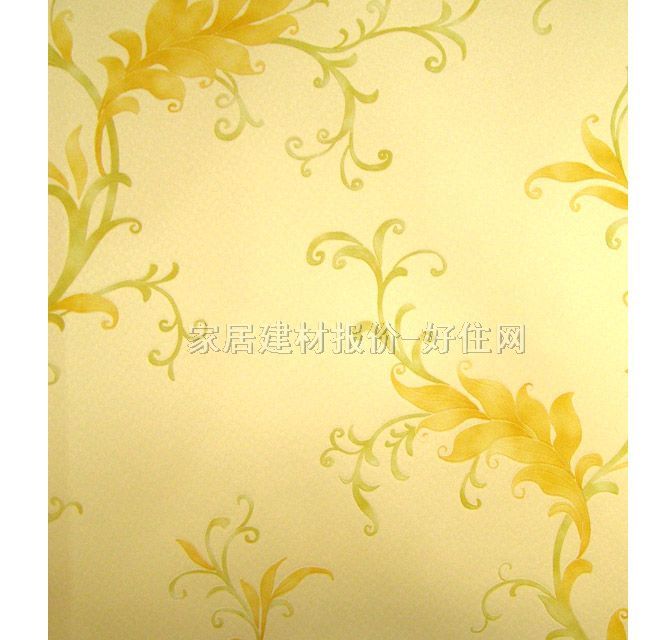 美高墙纸 J510305 0.7×10M 叶纹 黄色