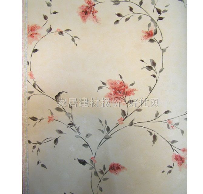 墙纸 宽530mm×长10米 花 白色