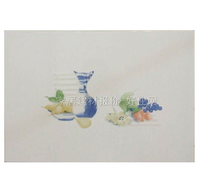 墙面砖 抛光砖白色餐具图案哈萨克厨房YF001 300mm× 450mm