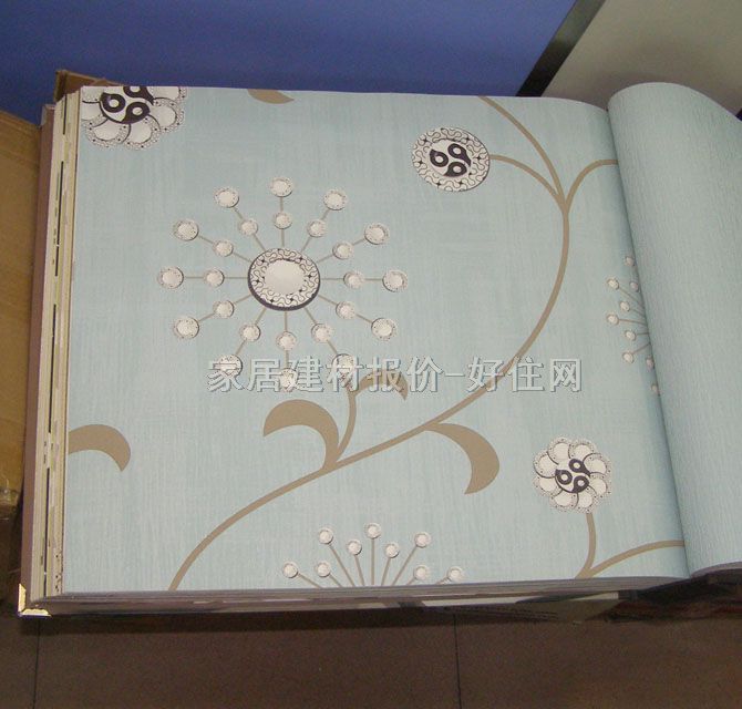 Bailamo墙纸 BA30905 0.7×10M 花 蓝色