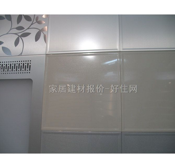 鸿牌铝扣板天花 集成覆膜8B118润玉白 300mm×300mm