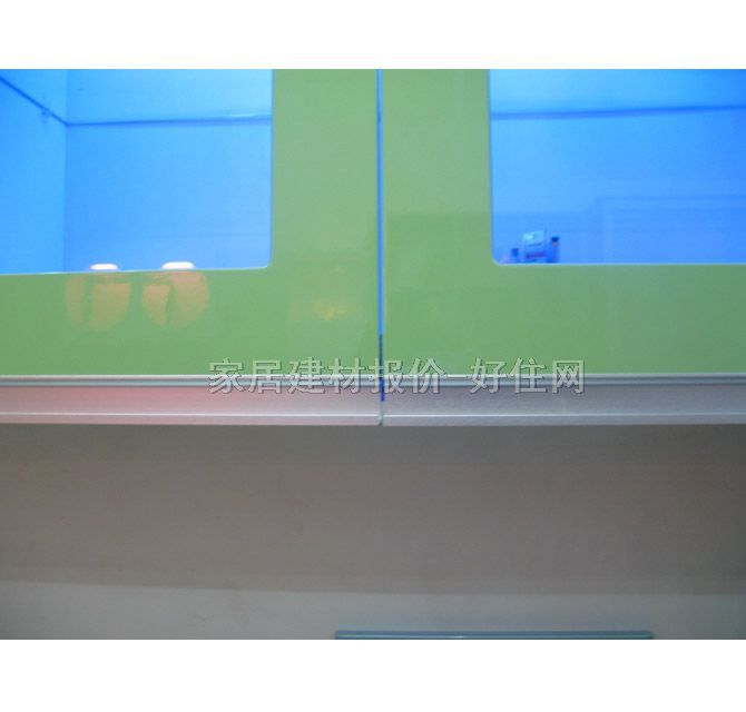 佳美厨房吊柜 草绿色 烤漆板