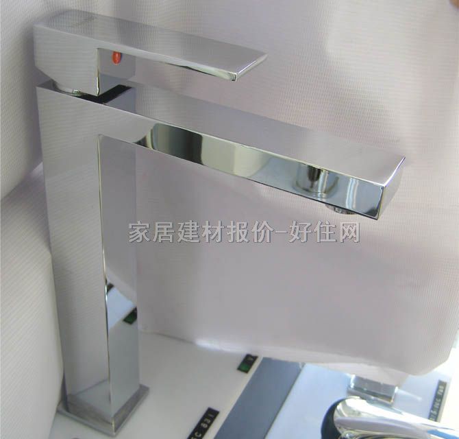 华艺面盆龙头 HA16X65C 冷热 单把双孔 无 不锈钢