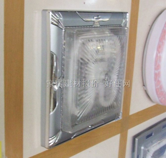亮派吸顶灯 厨卫阳台灯2089A/银 方形 现代流行风格 透明亚克力