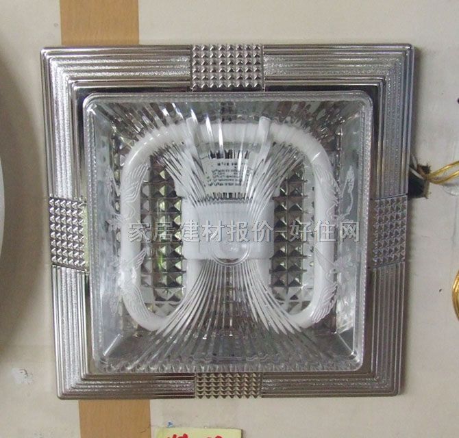 吸顶灯 厨卫阳台灯 2074银 方形 现代流行风格 透明亚克力