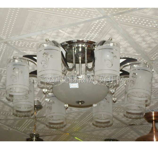 洪都吊灯 7218/8＋3头 金属灯架+磨砂玻璃灯罩 现代流行风格 Φ950mm 白色