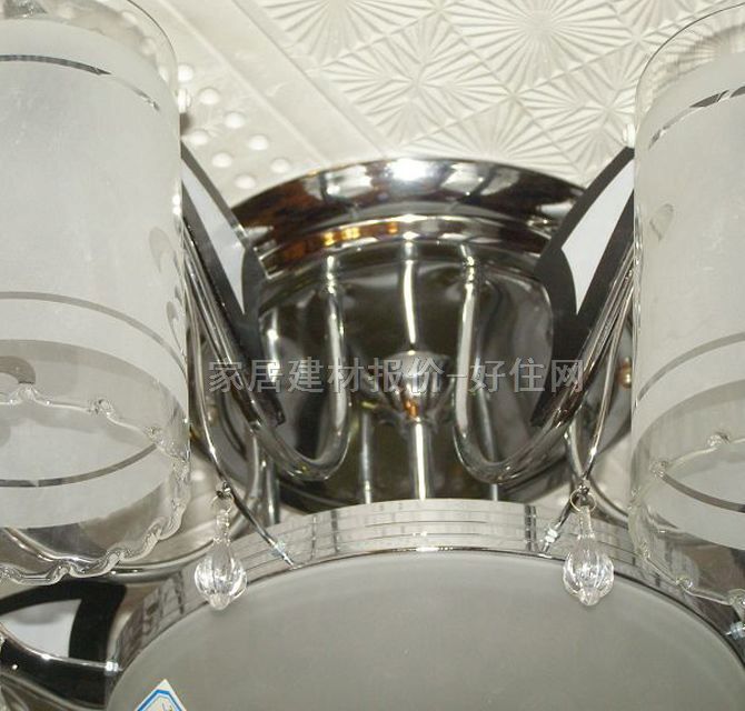 洪都吊灯 7218/8＋3头 金属灯架+磨砂玻璃灯罩 现代流行风格 Φ950mm 白色