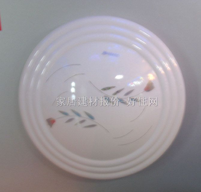 吸顶灯 卧室吸顶灯2896 圆形 现代流行风格 白底带图案亚克力