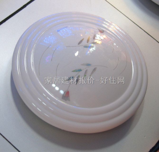 欧美斯吸顶灯 卧室吸顶灯2896 圆形 现代流行风格 白底带图案亚克力