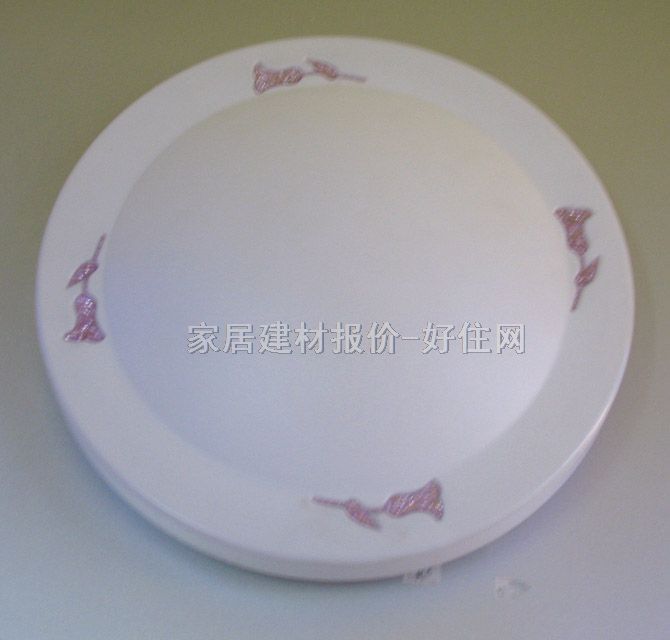 吸顶灯 卧室吸顶灯028/C 圆形 现代流行风格 白底带图案亚克力