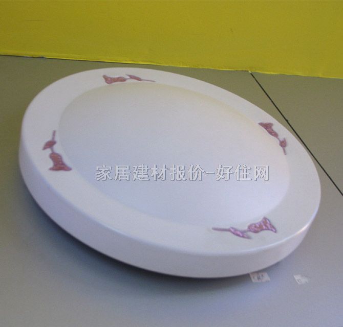 凯帝斯吸顶灯 卧室吸顶灯028/C 圆形 现代流行风格 白底带图案亚克力
