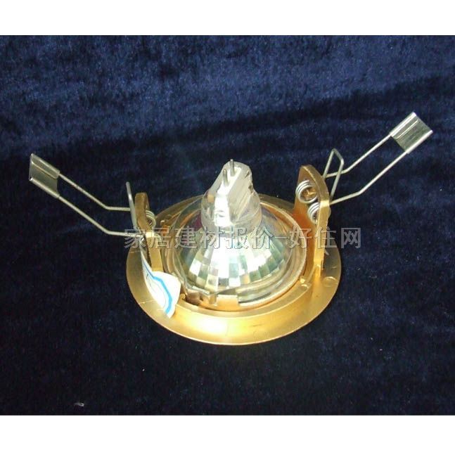 三和天花灯 2013A Φ65mm 金黄色 固定式 卤素灯杯