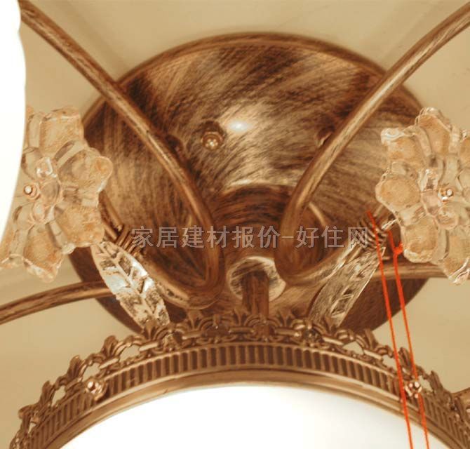 洪都吊灯 8352/5+1 金属灯架+磨砂玻璃灯罩 现代流行风格 Φ600mm 白色